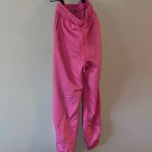 ZARA-S. Never worn pink sweats with adjustable tie